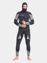Sbart Men 5MM Two Piece Hooded Wetsuit Grey